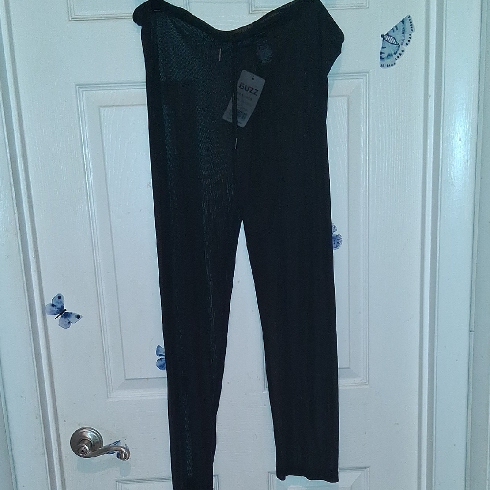 Black Sheer Pants